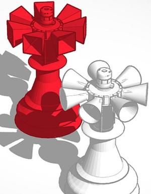 Siren chess piece