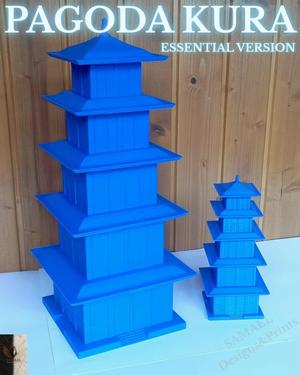 Pagoda Kura Essential – Stylized Japanese Storage STL