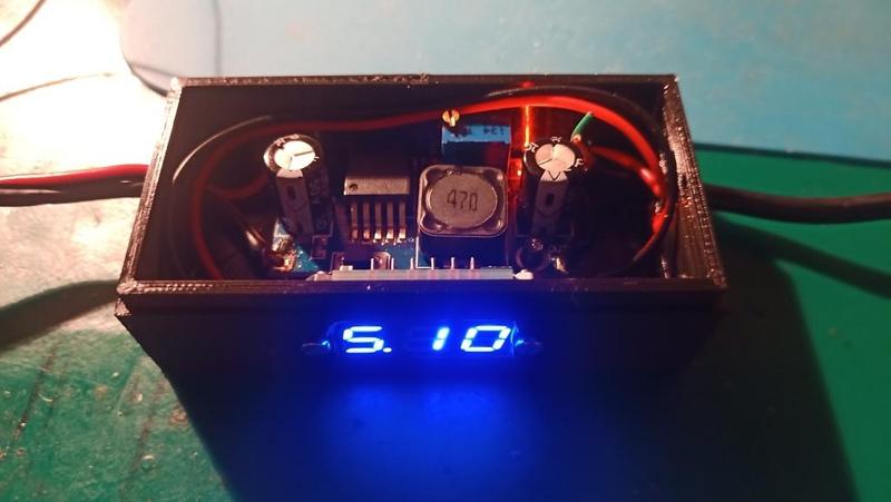 LM2596 case with LED voltmeter