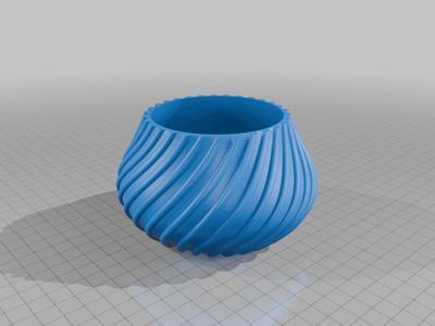 Spiral Cactus Pot – A 3D Printed Minimalist Design
