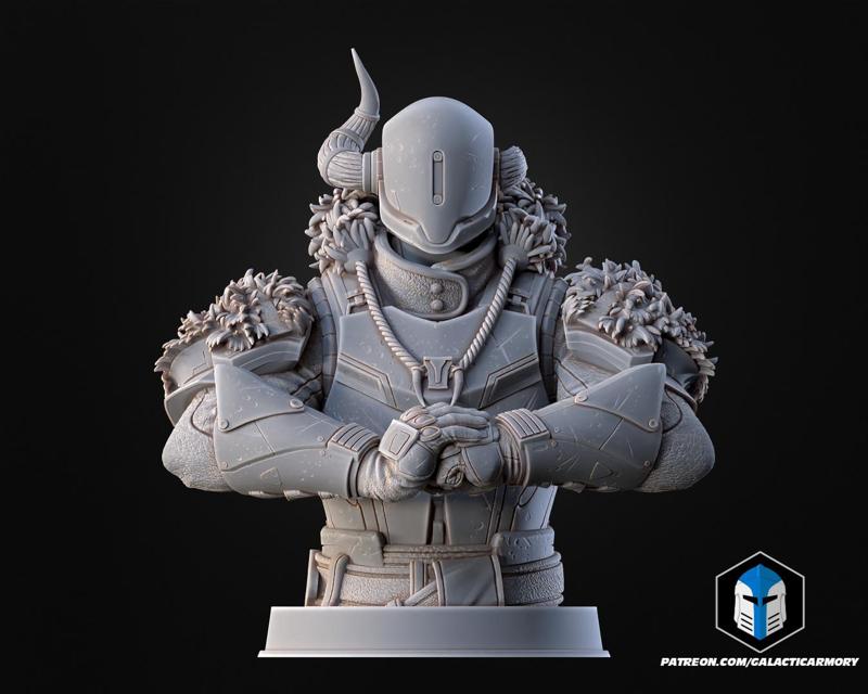 Destiny Lord Shaxx Figurines - Bust Pose 2 - 3D Print Files