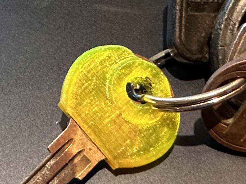 Key cover for 21mm round head keys for flex filament
