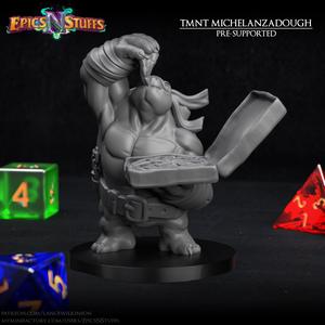 Teenage Mutant Ninja Tortle - Michelanzadough Miniature - Pre-Supported