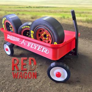 Mini Red Wagon - moving parts, print in place, no supports, realistic