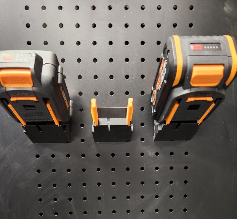 Worx Battery Holder for 1 Inch Pegboard