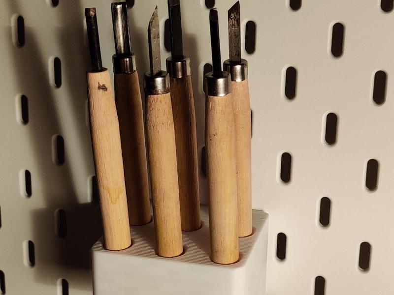 Skadis mini carving tool holder - 12 mm tools