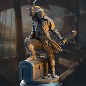 Water Genasi Pirate Scoundrel - Ervin  Wave Dancer  Barton