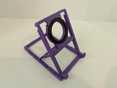(Reinforced Supports + MagSafe Ring) Adjustable-angle tablet-stand with print in place hinges
