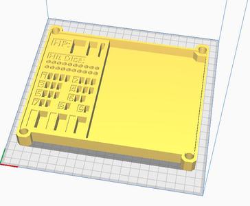 Remixed DnD dice and character info holder