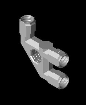 Remix of 2x2 Bracket - Hook for Thicker Objects