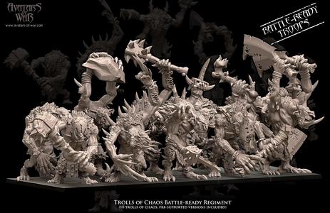 Trolls of Chaos Battle-Ready regiment (10 Trolls of Chaos)