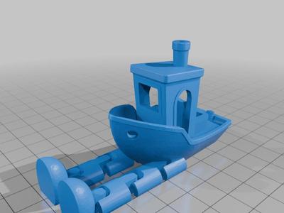 Articulated benchy with legs