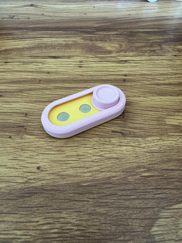 Fidget Slider with Keychain, Magnetic Fidget Toy, Quiet Stress Relief Enhanced Focus