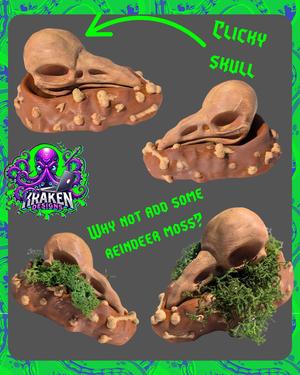 Clicky Raven Skull – Gothic Fidget Totem