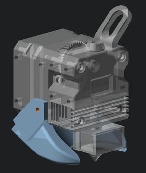 Prusa MK4S Part Cooling Duct for Creality Sprite Extruder