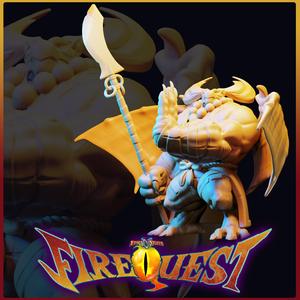 The Guardian, Fire Quest Miniature -, Pre-Supported