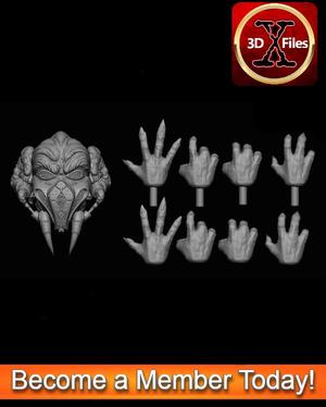 Plo Koon Head Sculpt - Star Wars Custom Action figure - 3D Print File STL - Black Series
