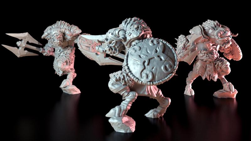 Atlas Guardian with axe and shield