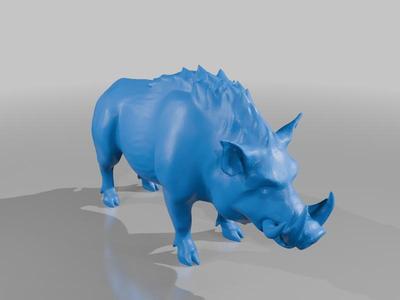 Realistic Pig 3D Model - STL File for 3D Printing