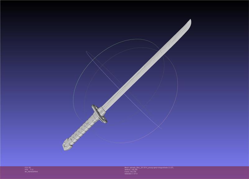 Overwatch Young Genji Dragonblade Sword And Sheath Assembly