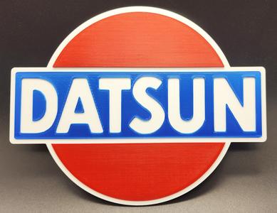 Vintage Datsun Sign 3 Color