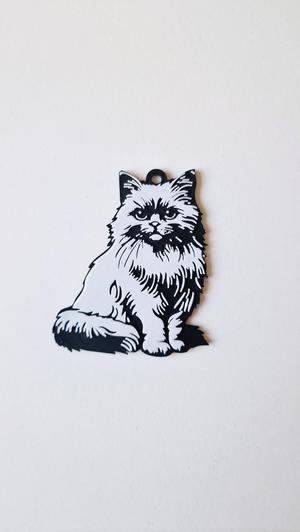 Chinchilla persian keychain+magnet