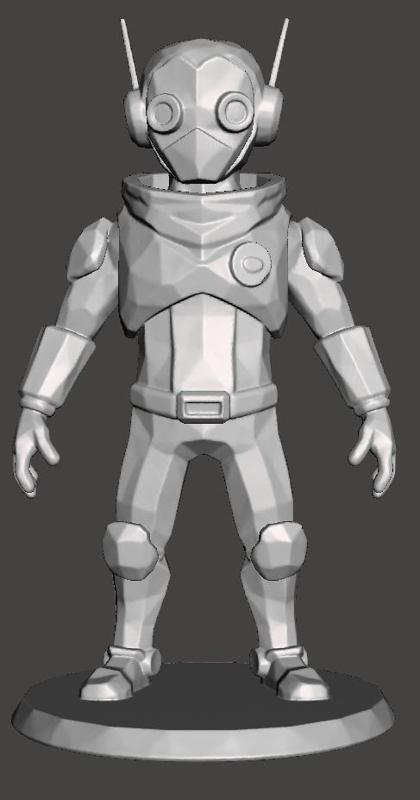 Low Poly Sci Fi Guy