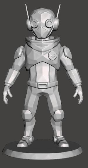 Low Poly Sci Fi Guy
