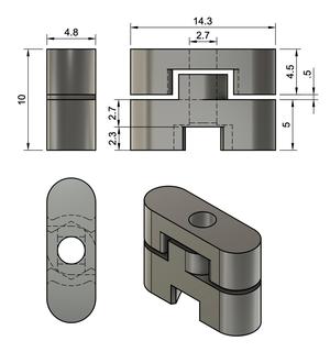 Skadis Self Align T-Nut (M2.5)
