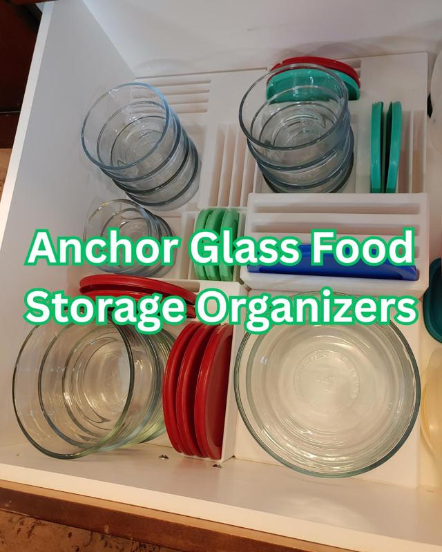 Anchor Glass Food Storage Organizer