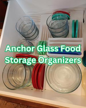 Anchor Glass Food Storage Organizer