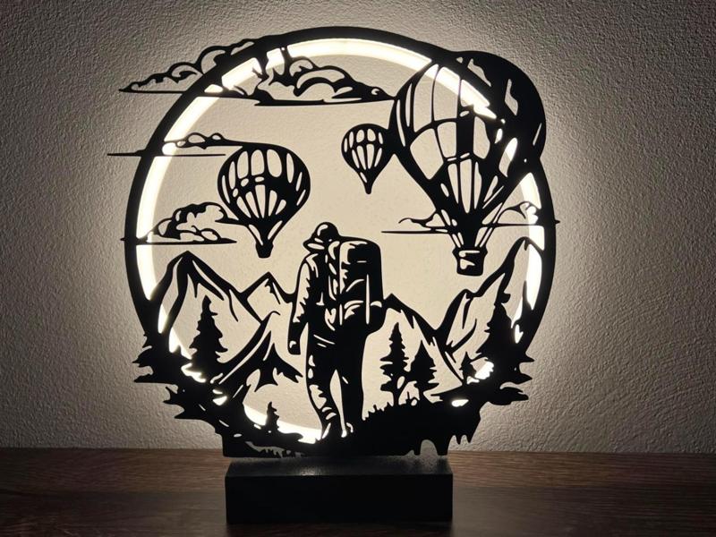 Led Ring Lamp with replacement panels