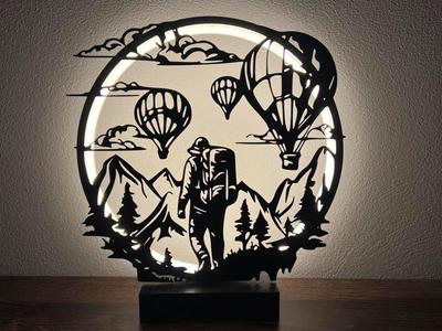 Led Ring Lamp with replacement panels