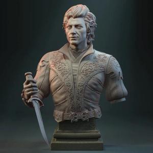 Astarion Bust STL Files for 3D Printing | Assembly Model