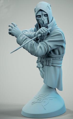 Corvo Bust from Dishonored