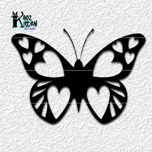 BUTTERFLY HEARTS wall art Christmas Ornament decor