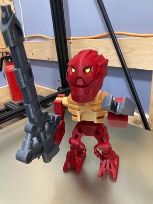 Bionicle Mini – Toa Inika Jaller Brick MegaFigure (5:1 Scale)