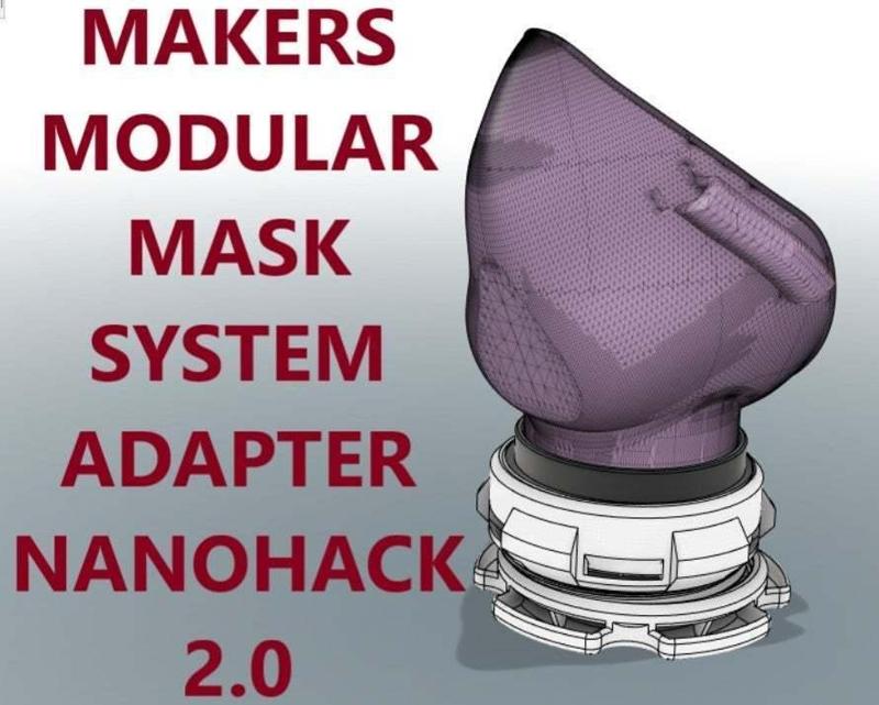 Makers Modular Mask System – Nano Hack 2.0 Adapter
