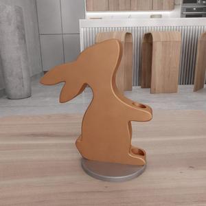 3D Easter Bunny Vase as 3D Stl File & Easter Gift, Easter Day, 3D Printing, Flower Vase, 3D Print File, Easter Vase, Easter Rabbit