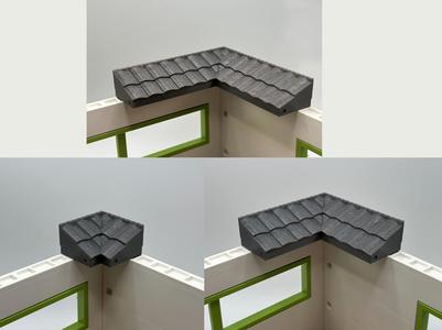 Angled Tile Roof for Playmobil
