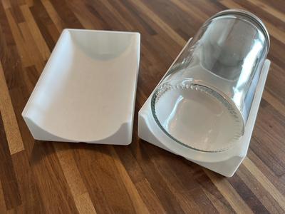 Gridfinity drawer insert for IKEA CITRONHAJ 35cl spice jars.