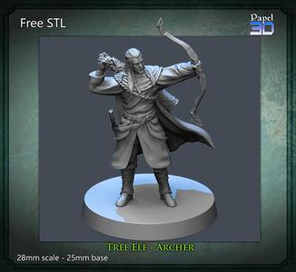 FREE STL - Tree Elf Archer