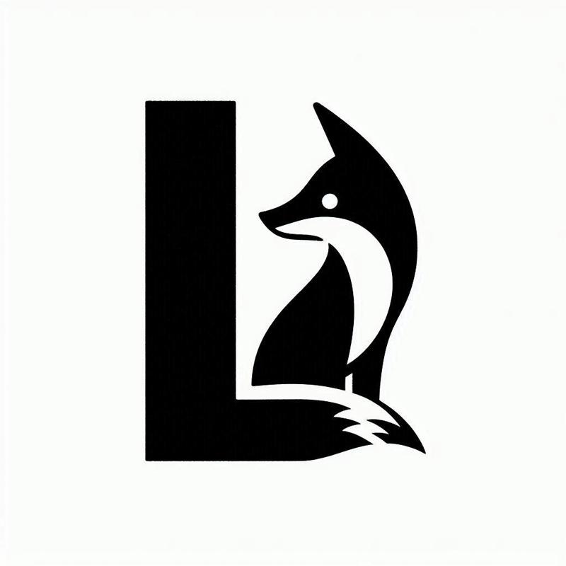 Fox alphabet: Letter L (version 6)