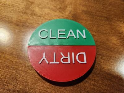 Magnetic Dishwasher Sign