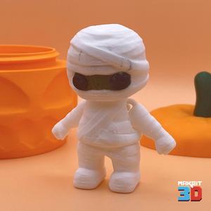 3D Printable Spooky Articulated Mummy