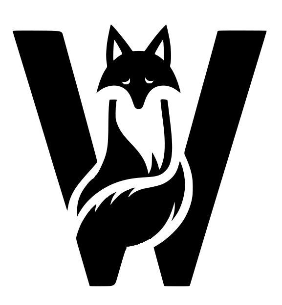 Fox alphabet: Letter W (version 2)