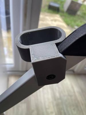 Self Scan holder for a CLAX shopping cart