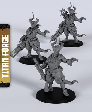 Tiefling Artificier (Leveling) - With Free Dragon Warhammer - 5e DnD Inspired for RPG and Wargamers