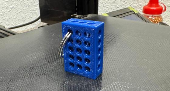 Machinist Block Keychain