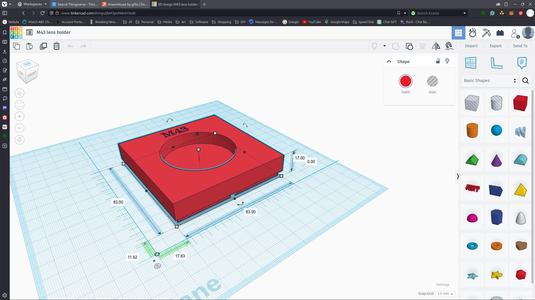 M43 Gridfinity holder